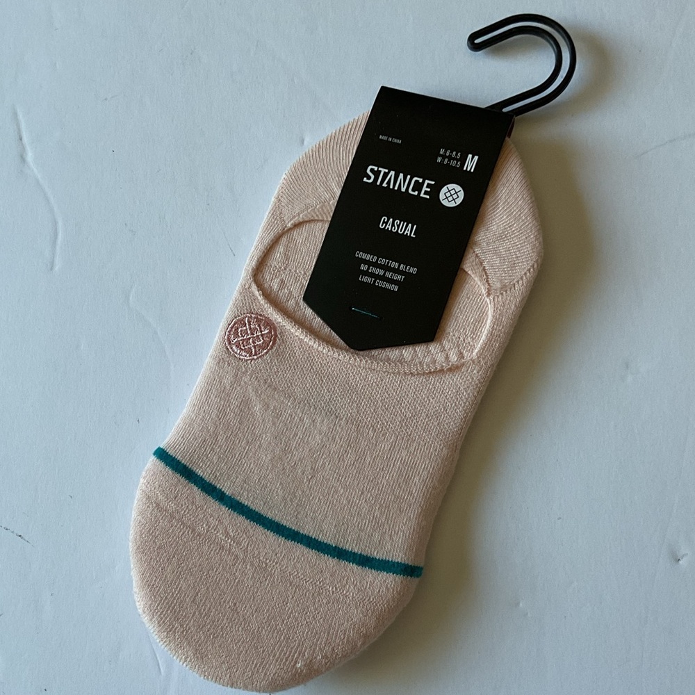 STANCE WOMENS CASUAL NO SHOW LIGHT CUSHION SOCKS PINK SIZE MEDIUM NWT